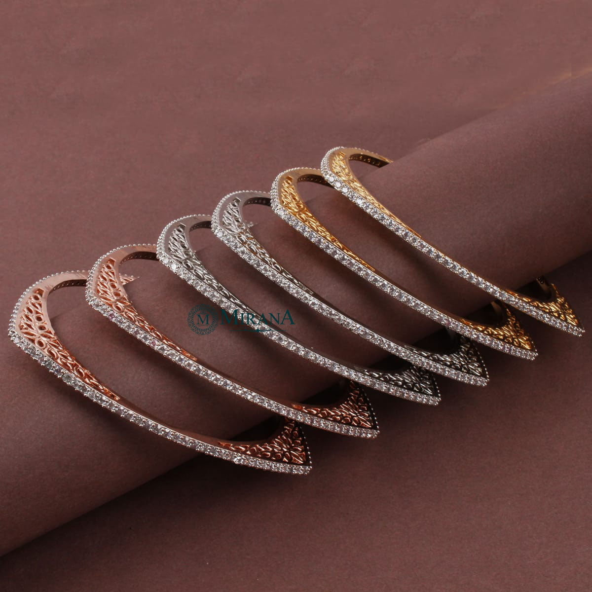 Sleek Triangular Designer Bangles