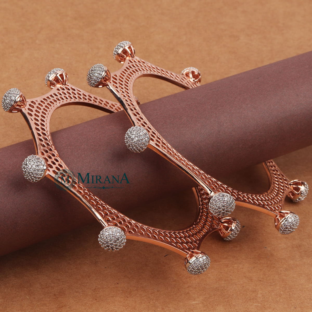 CZ Ball Topped Bangles