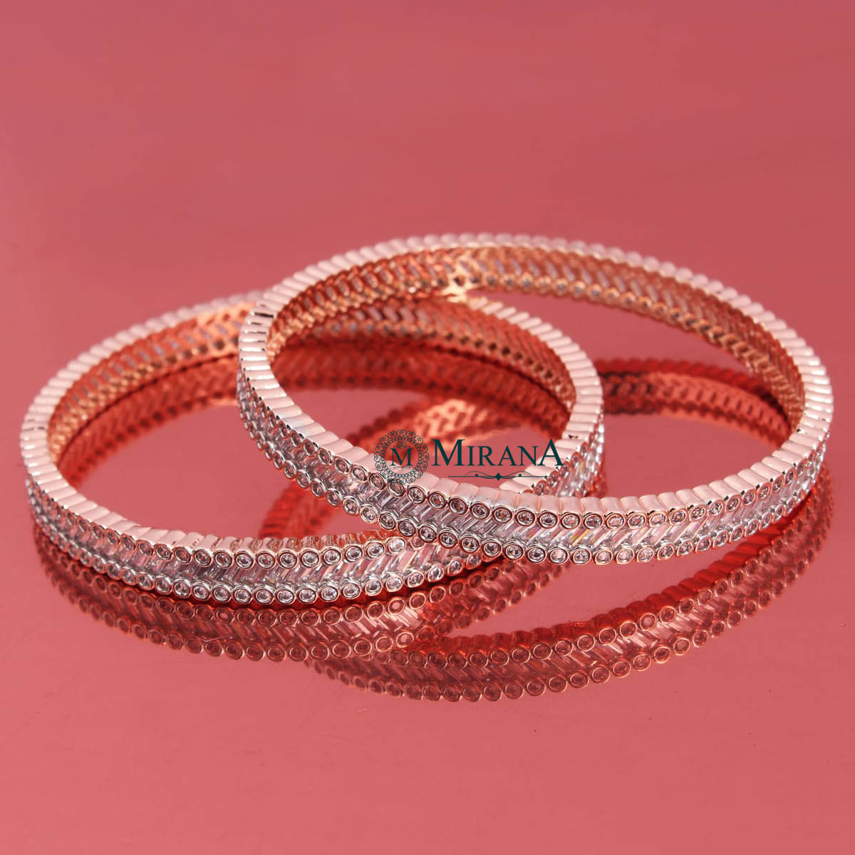 CZ Baguette Sleek Bangles