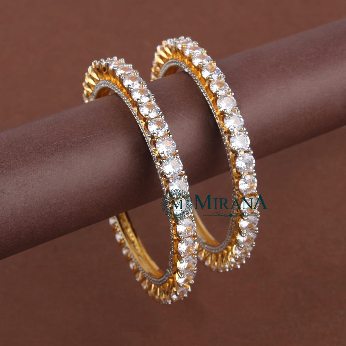 Amey Solitaire Look Bangles