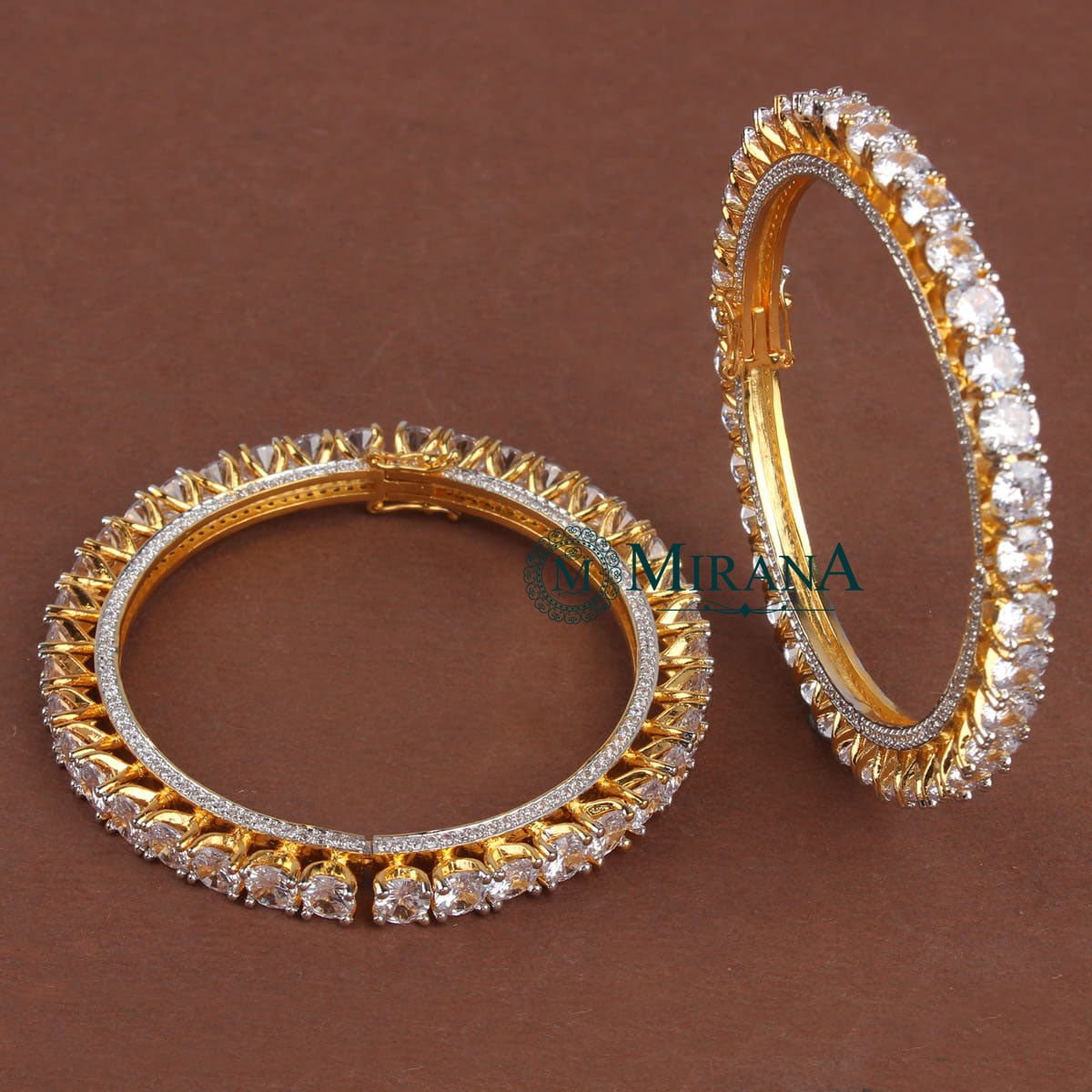 Amey Solitaire Look Bangles