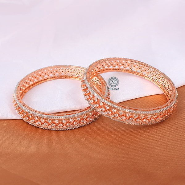 Delia CZ Designer Bangles