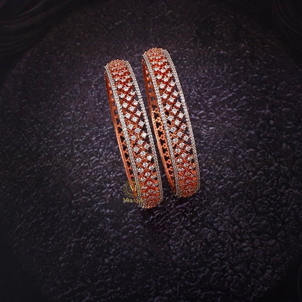 Delia CZ Designer Bangles