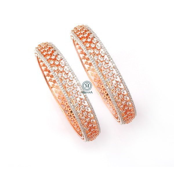 Delia CZ Designer Bangles