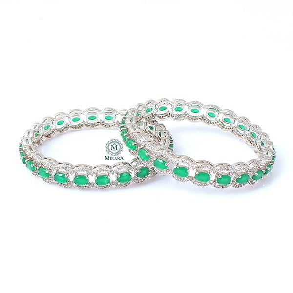 Laura Green CZ Designer Bangles