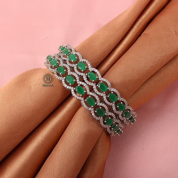 Laura Green CZ Designer Bangles