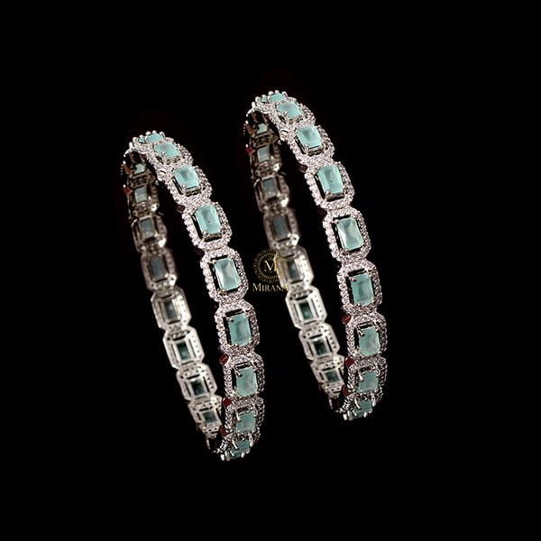 Octo Pastel Green Designer Bangles