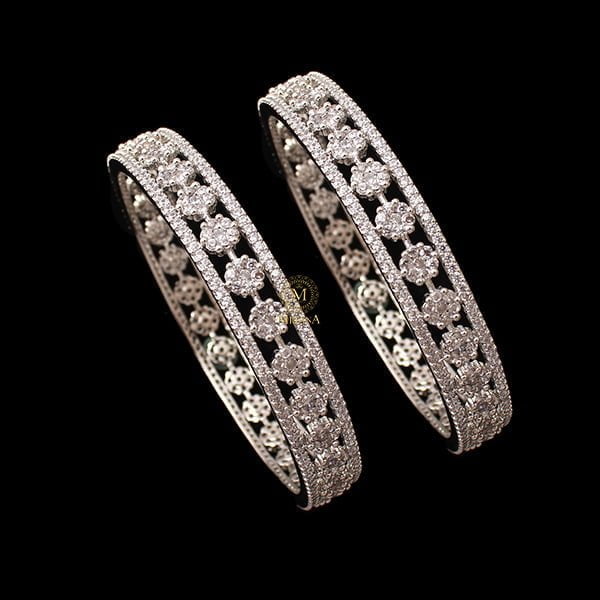 Hazel CZ Designer Bangles
