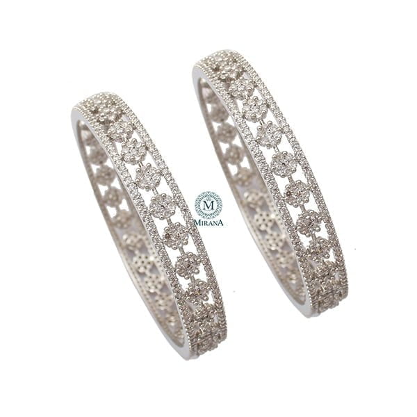 Hazel CZ Designer Bangles