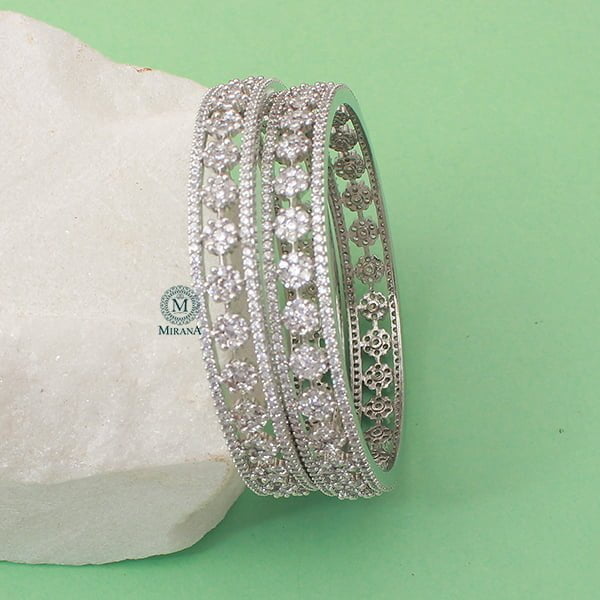 Hazel CZ Designer Bangles