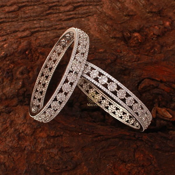 Hazel CZ Designer Bangles