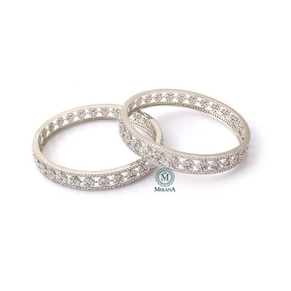 Hazel CZ Designer Bangles
