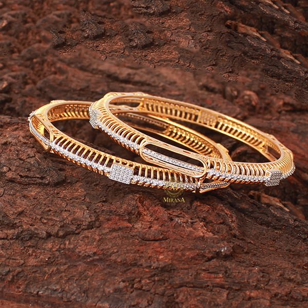 Millie CZ Designer Bangles