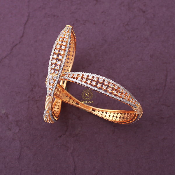 Stacy CZ Designer Bangles