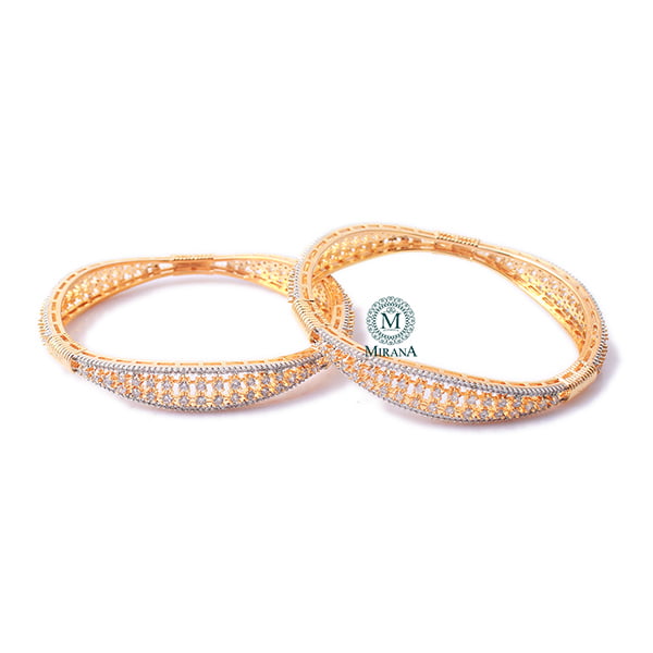 Stacy CZ Designer Bangles