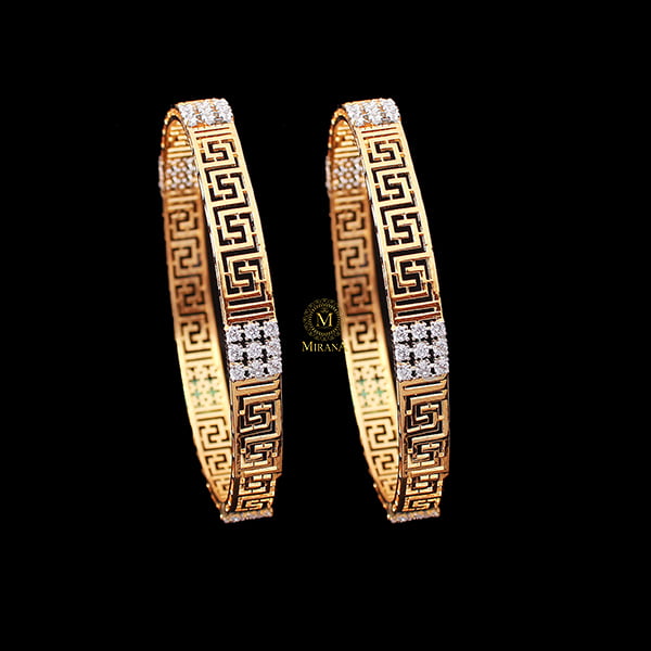 Hallie CZ Designer Bangles