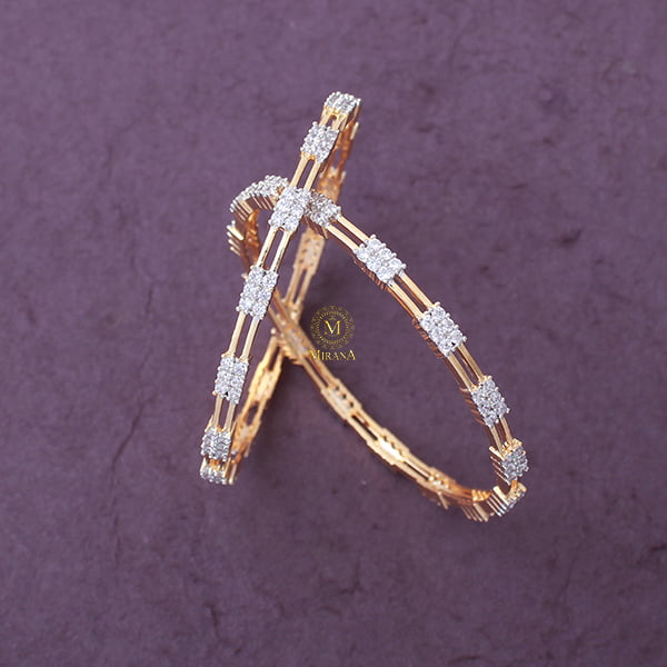 Lily CZ Designer Bangles