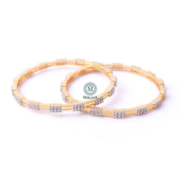 Lily CZ Designer Bangles