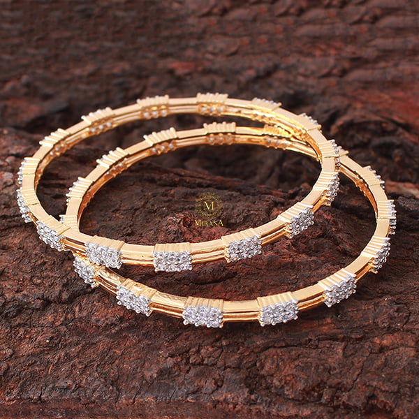 Lily CZ Designer Bangles