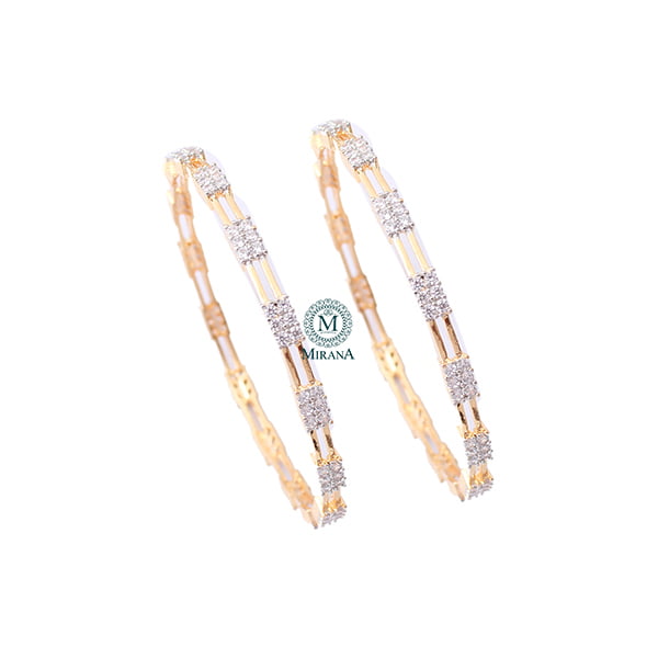 Lily CZ Designer Bangles