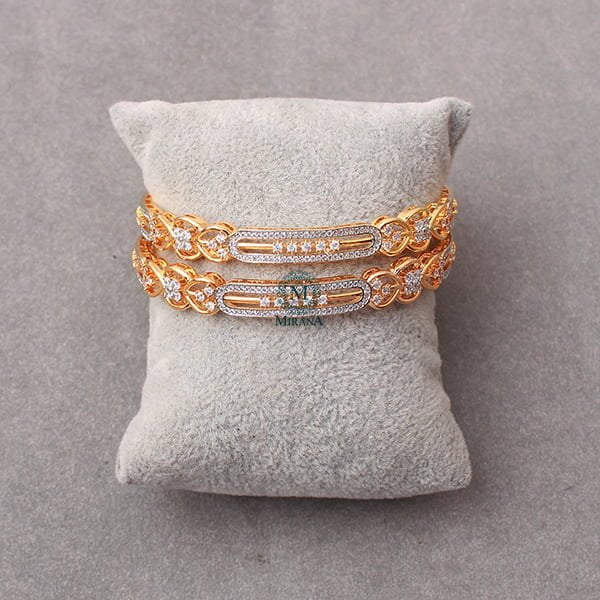 Madeline CZ Designer Bangles