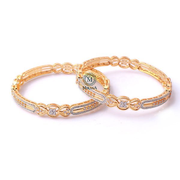 Madeline CZ Designer Bangles