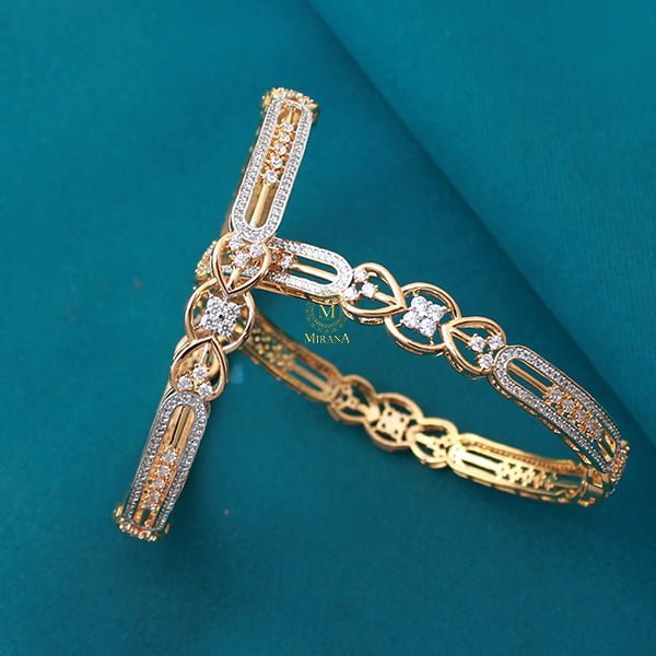 Madeline CZ Designer Bangles