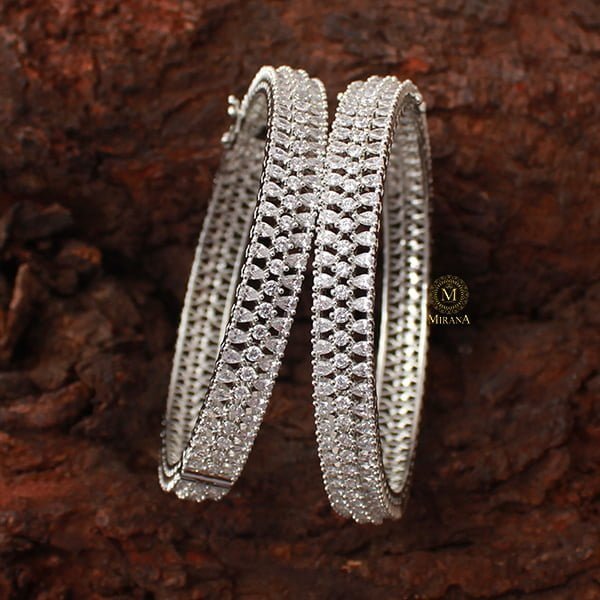 Serena CZ Designer Bangles