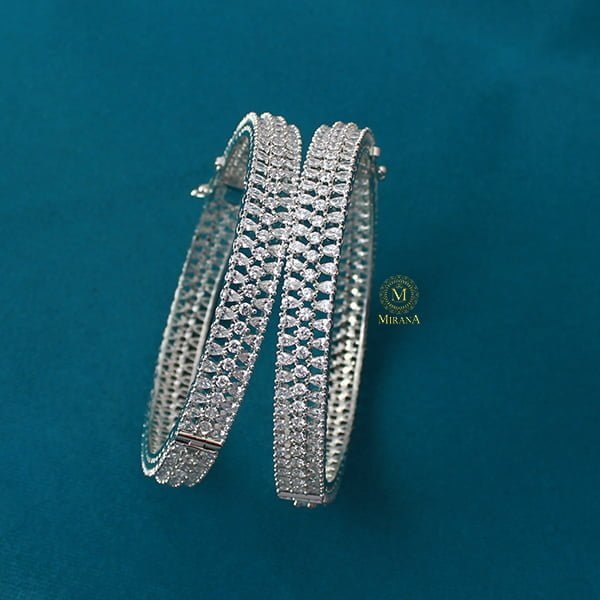 Serena CZ Designer Bangles