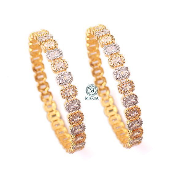 Liara CZ Designer Bangles