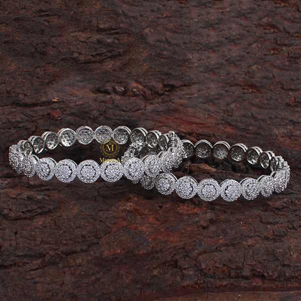Lillian CZ Designer Bangles