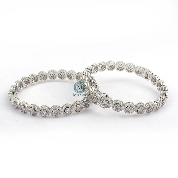 Lillian CZ Designer Bangles