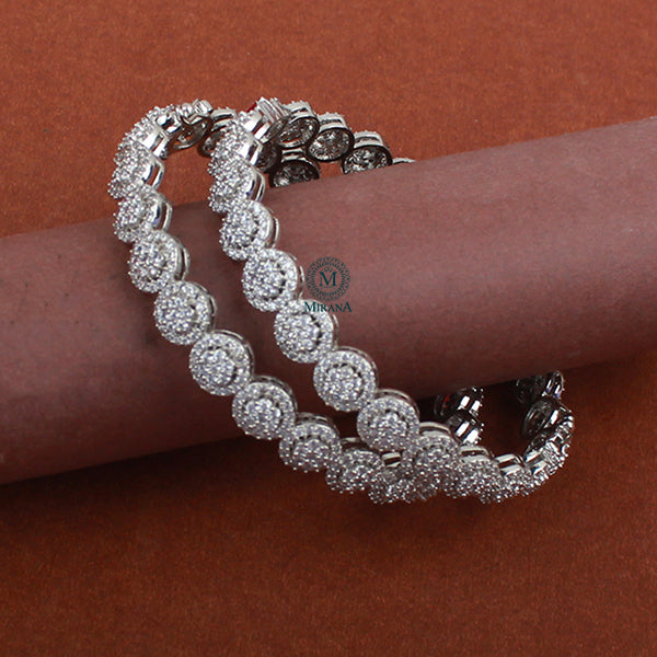 Lillian CZ Designer Bangles