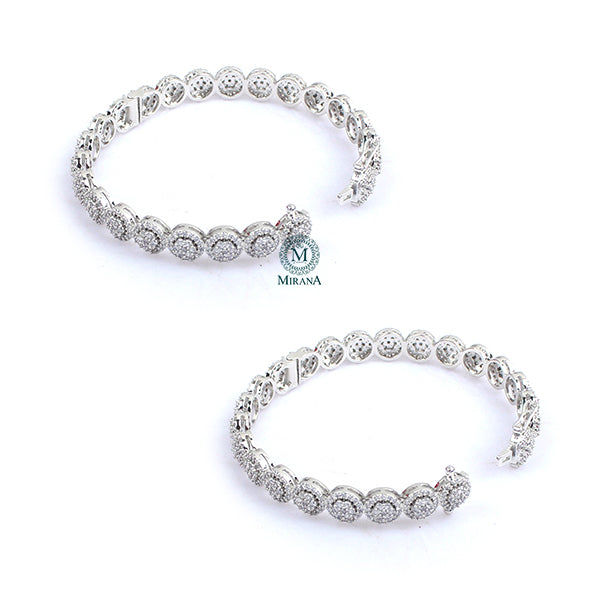 Lillian CZ Designer Bangles