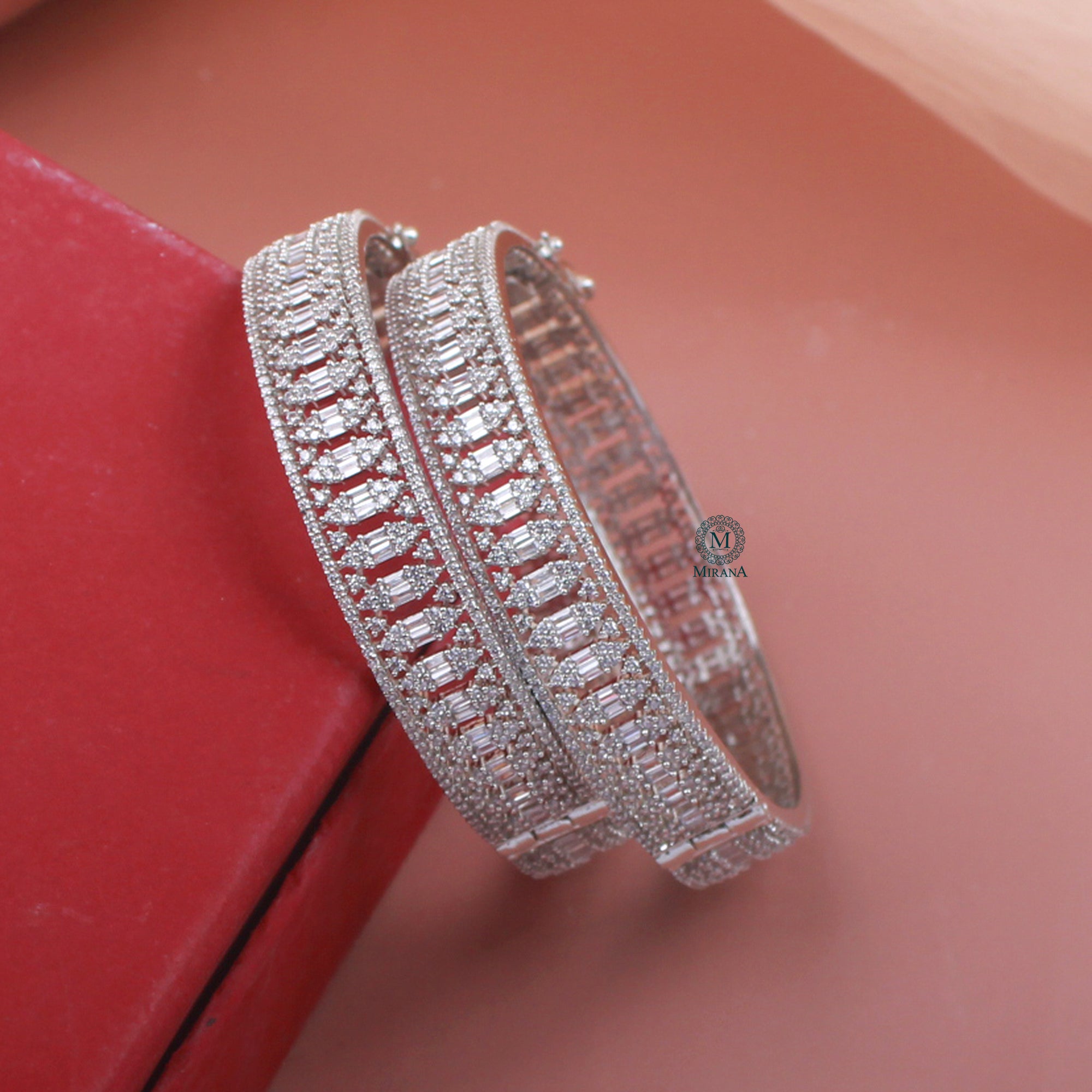 Aria CZ Designer Bangles
