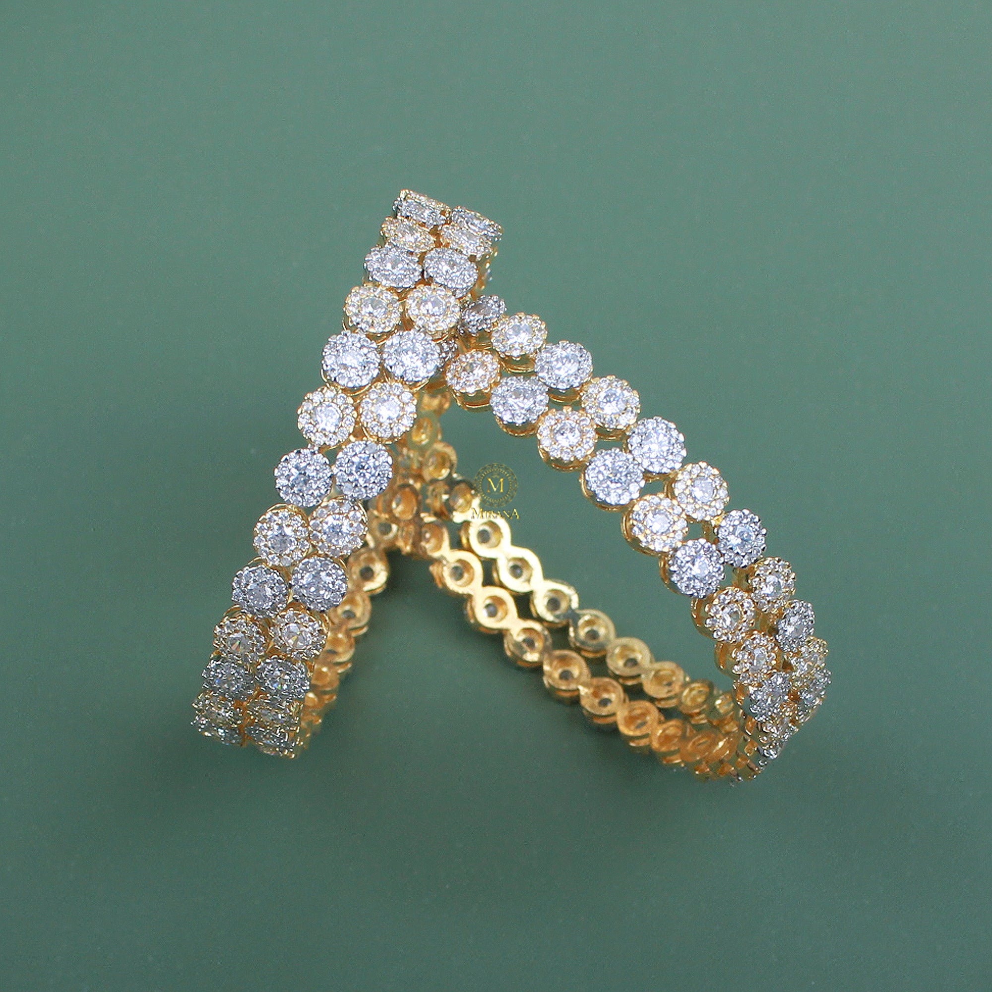 Gini CZ Designer Bangles