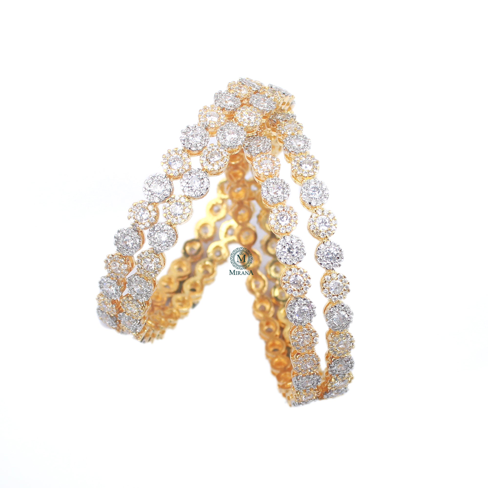 Gini CZ Designer Bangles