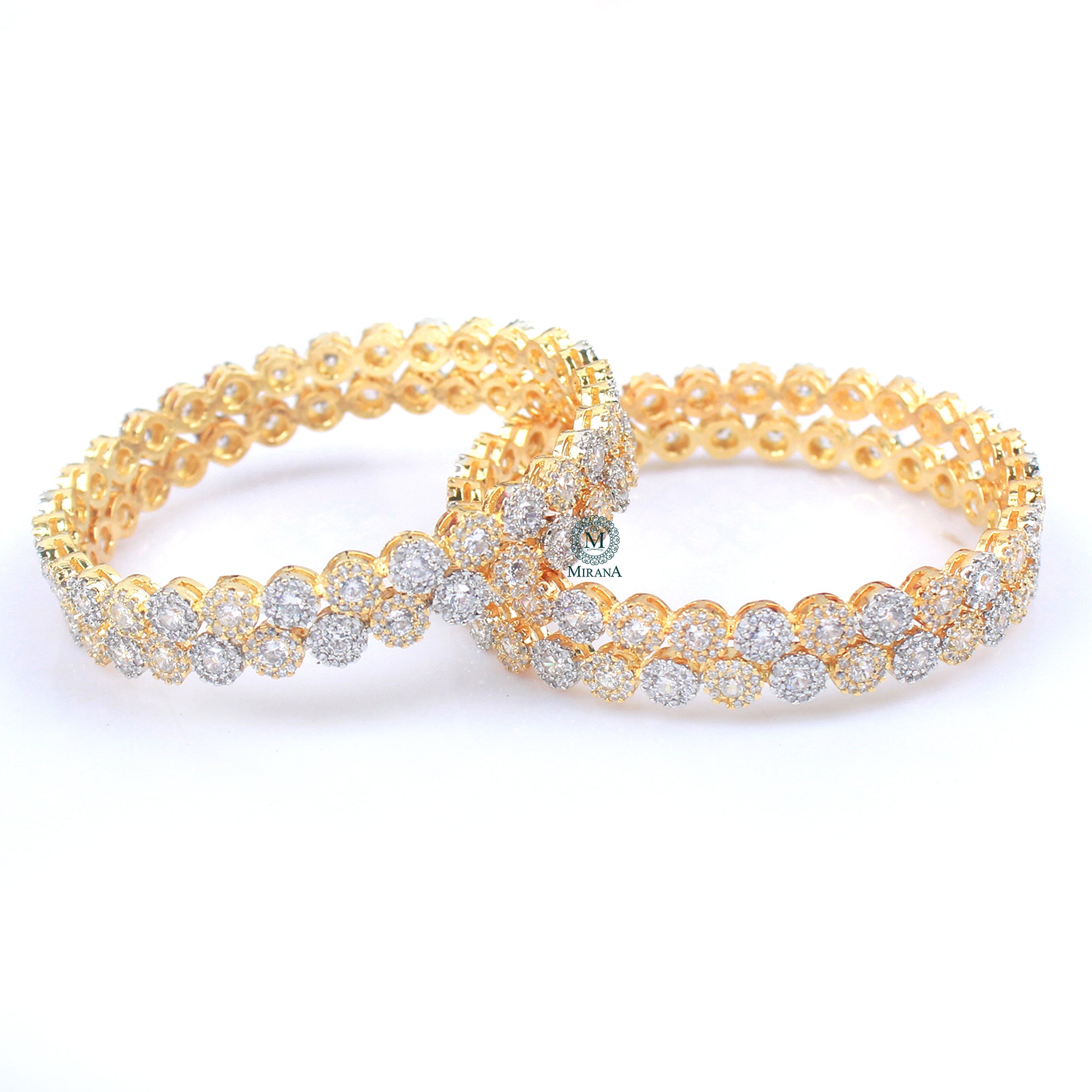 Gini CZ Designer Bangles