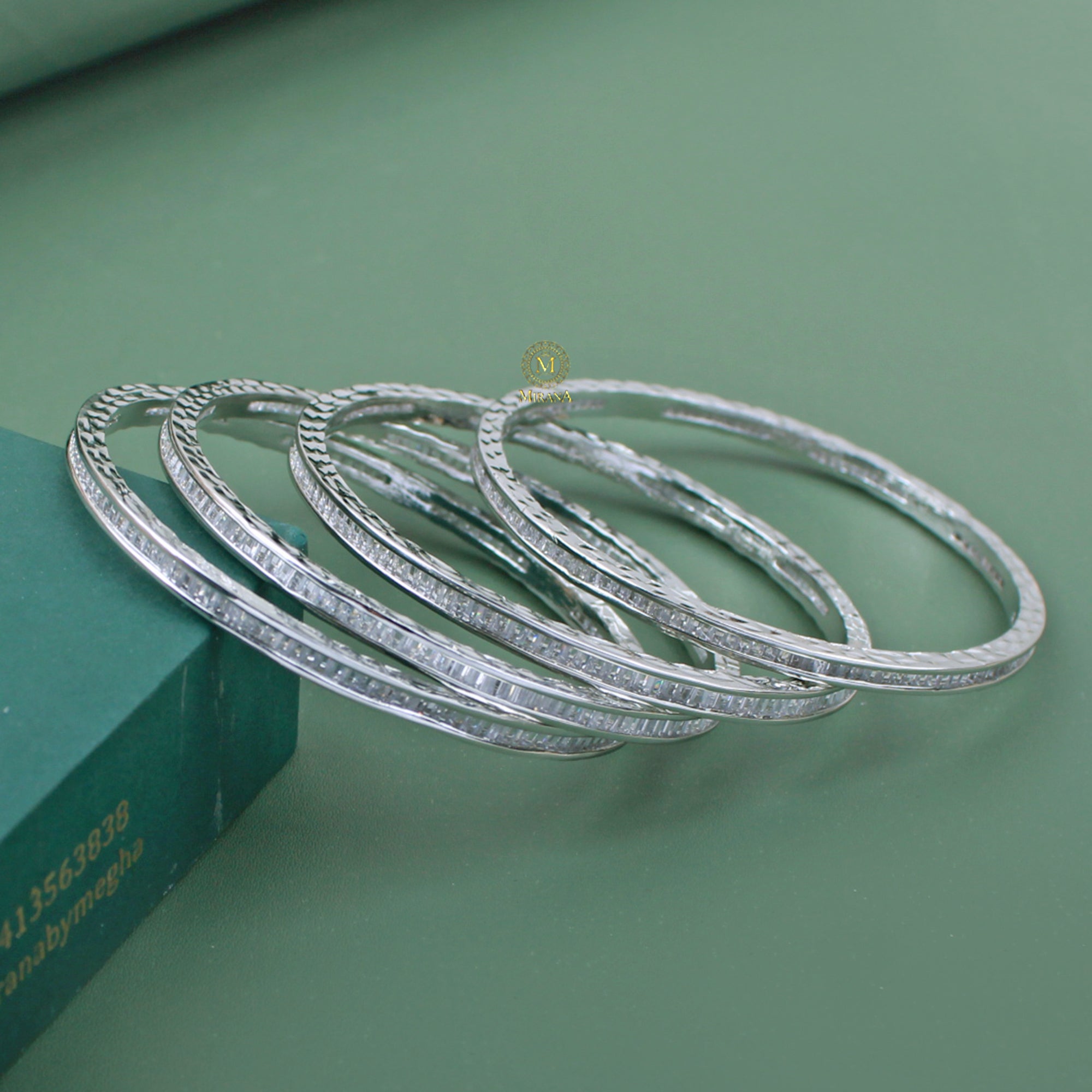 Aria CZ Designer Bangles