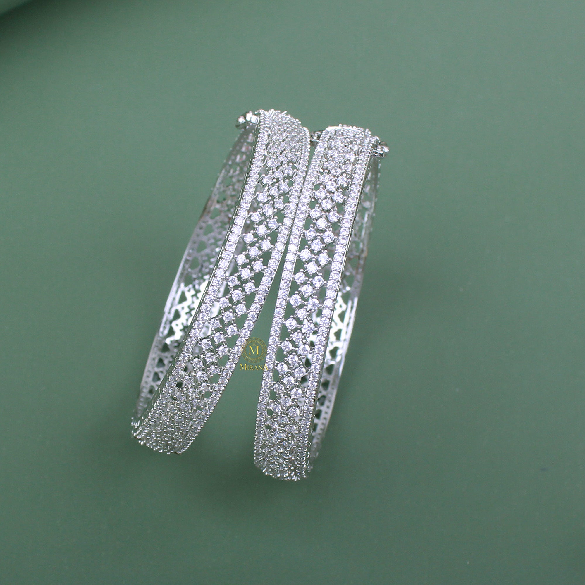 Delia CZ Designer Bangles