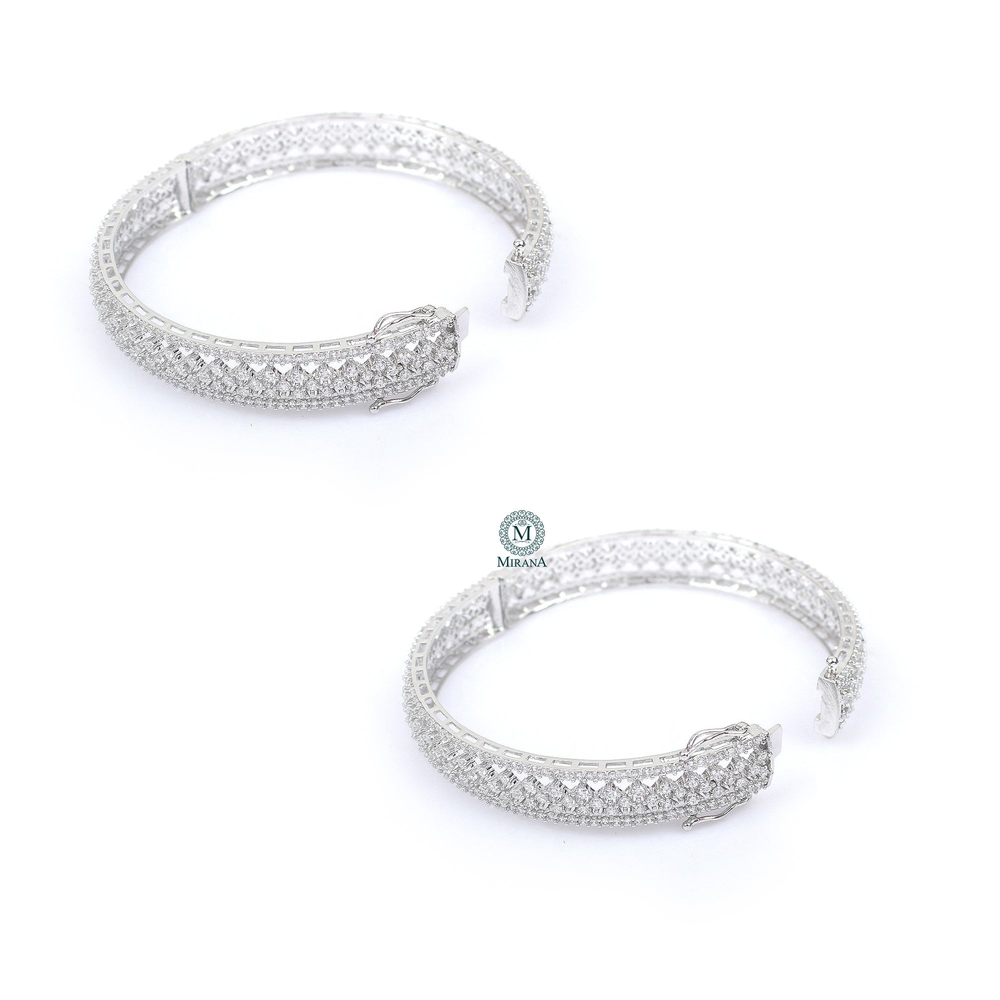 Delia CZ Designer Bangles