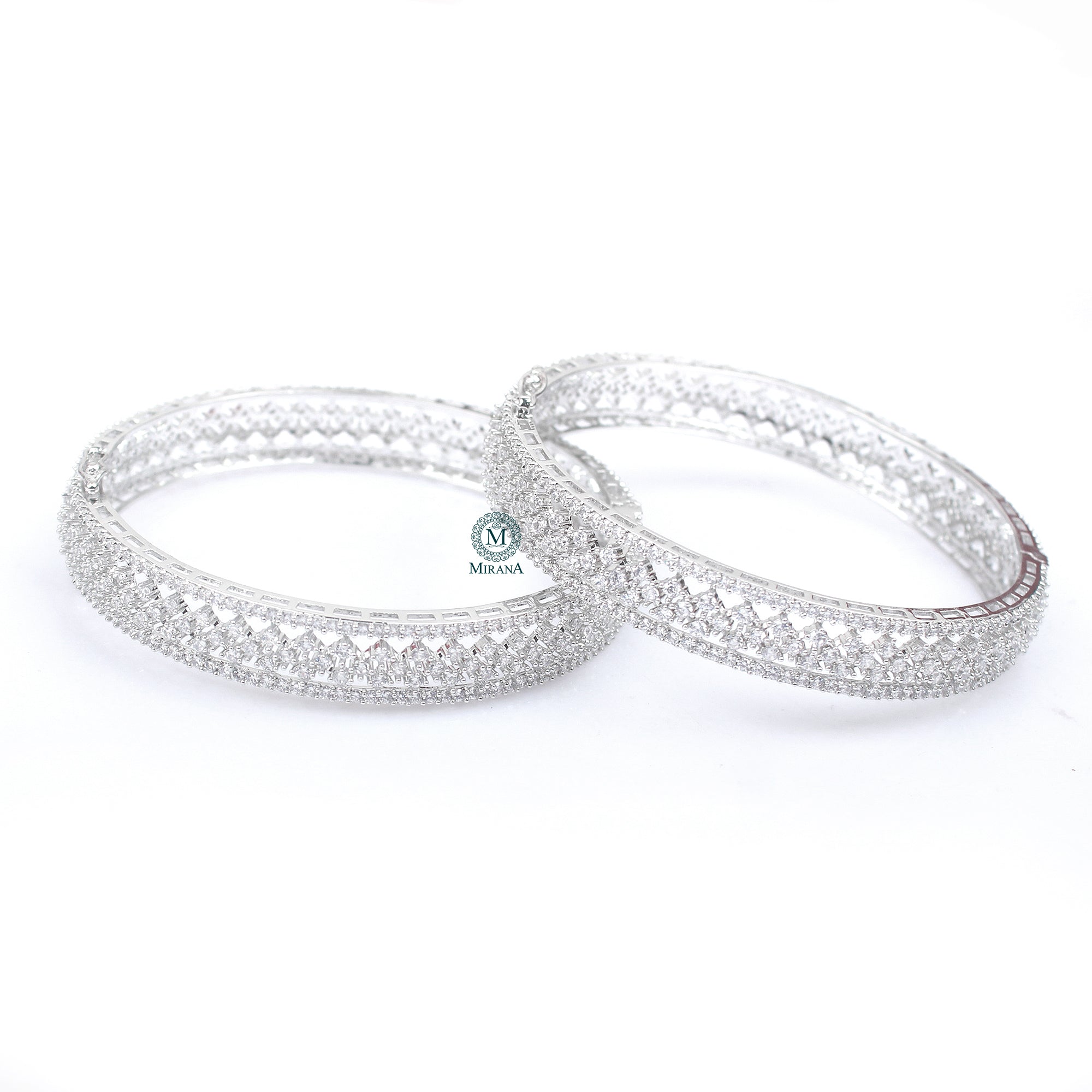 Delia CZ Designer Bangles