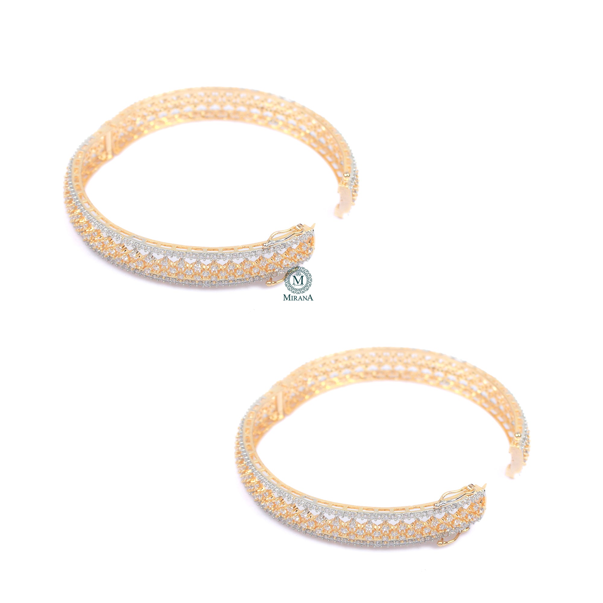 Delia CZ Designer Bangles