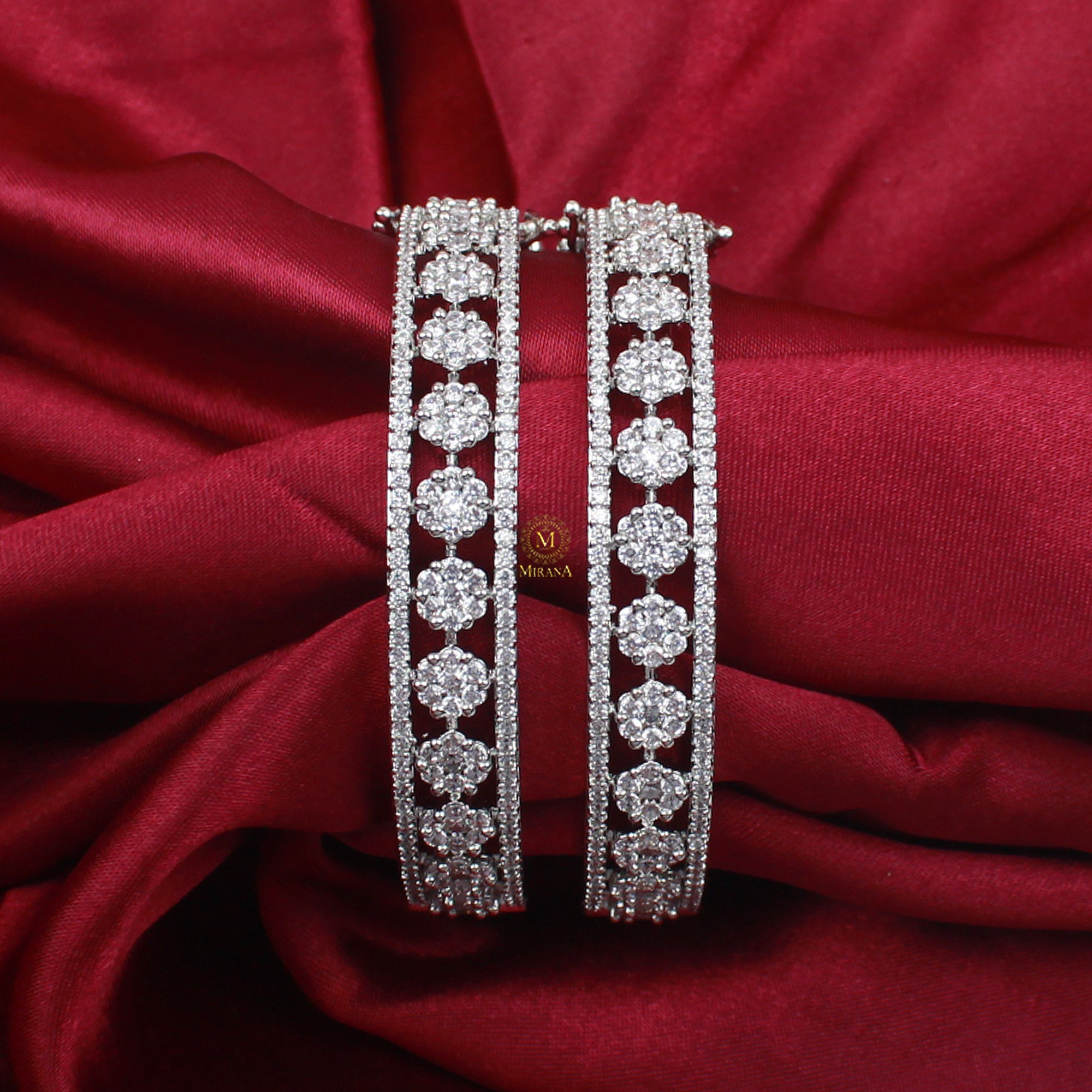 Hazel CZ Designer Bangles