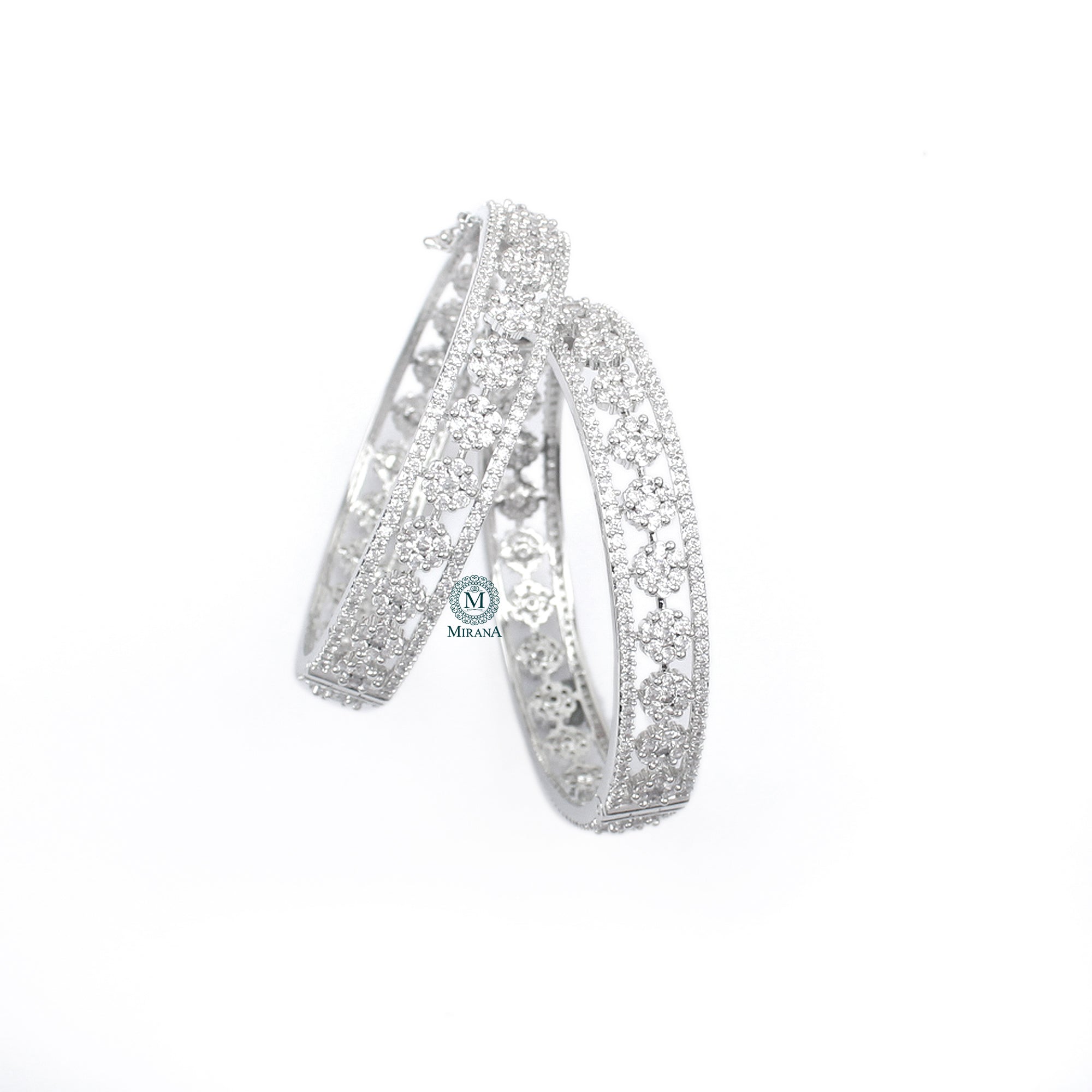 Hazel CZ Designer Bangles