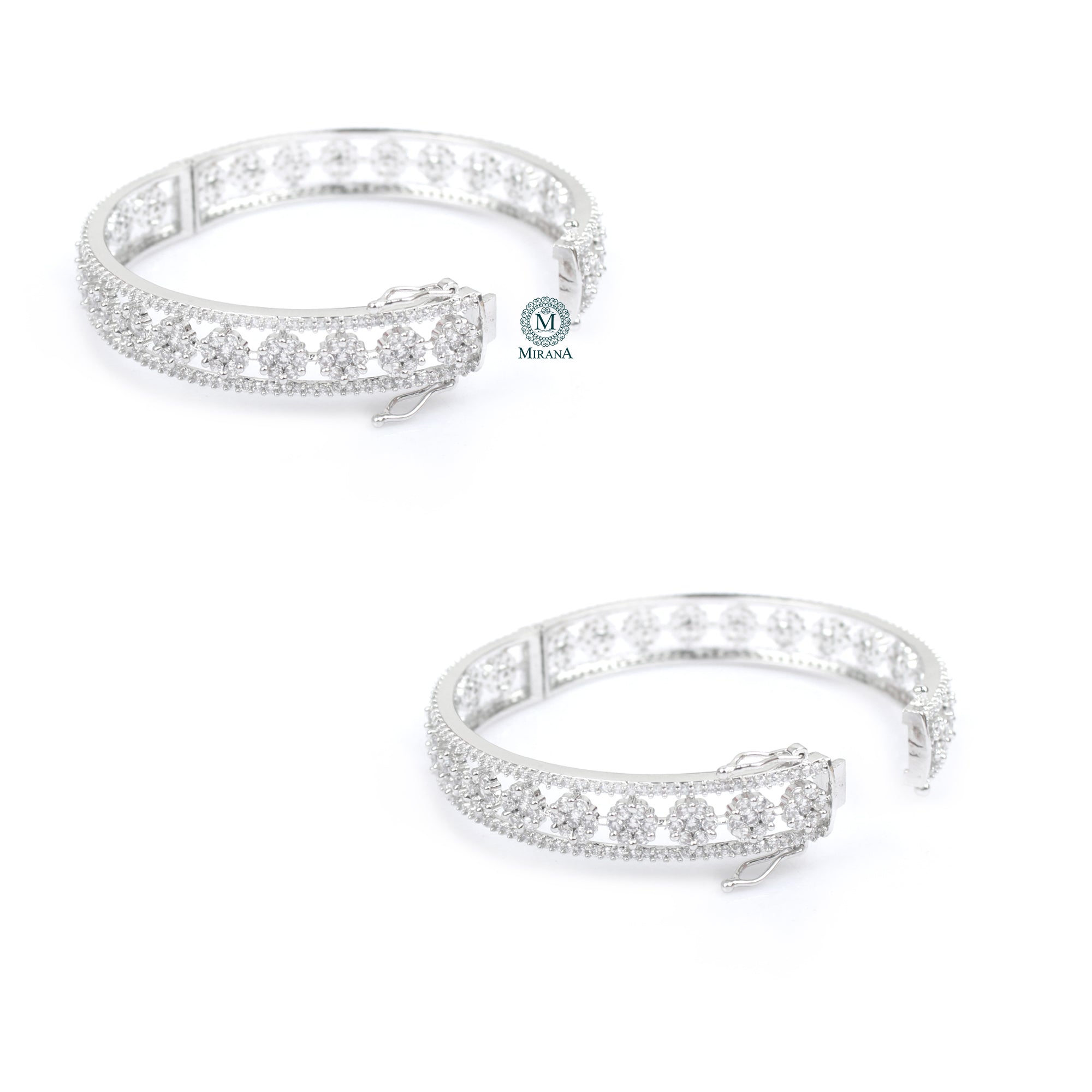Hazel CZ Designer Bangles