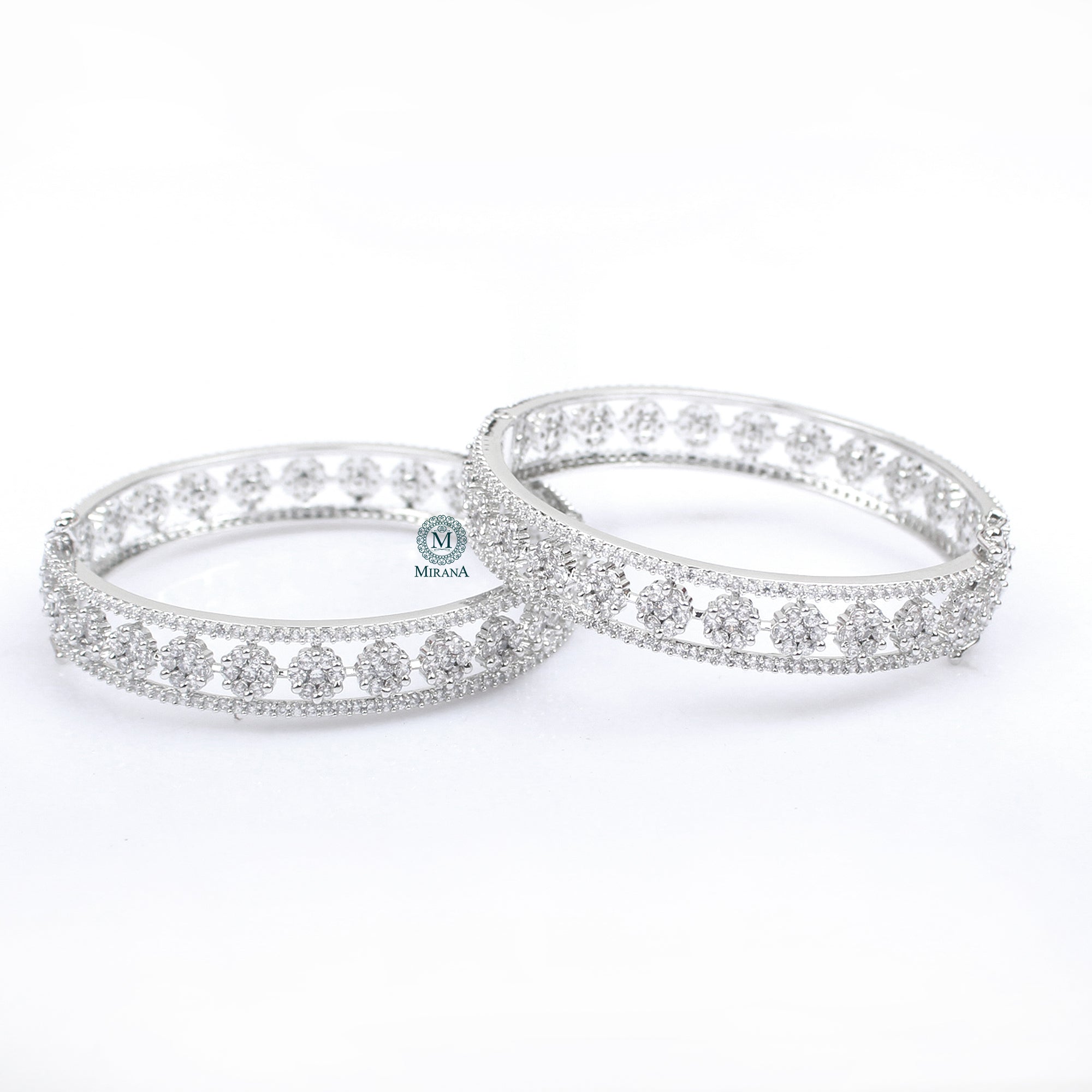 Hazel CZ Designer Bangles