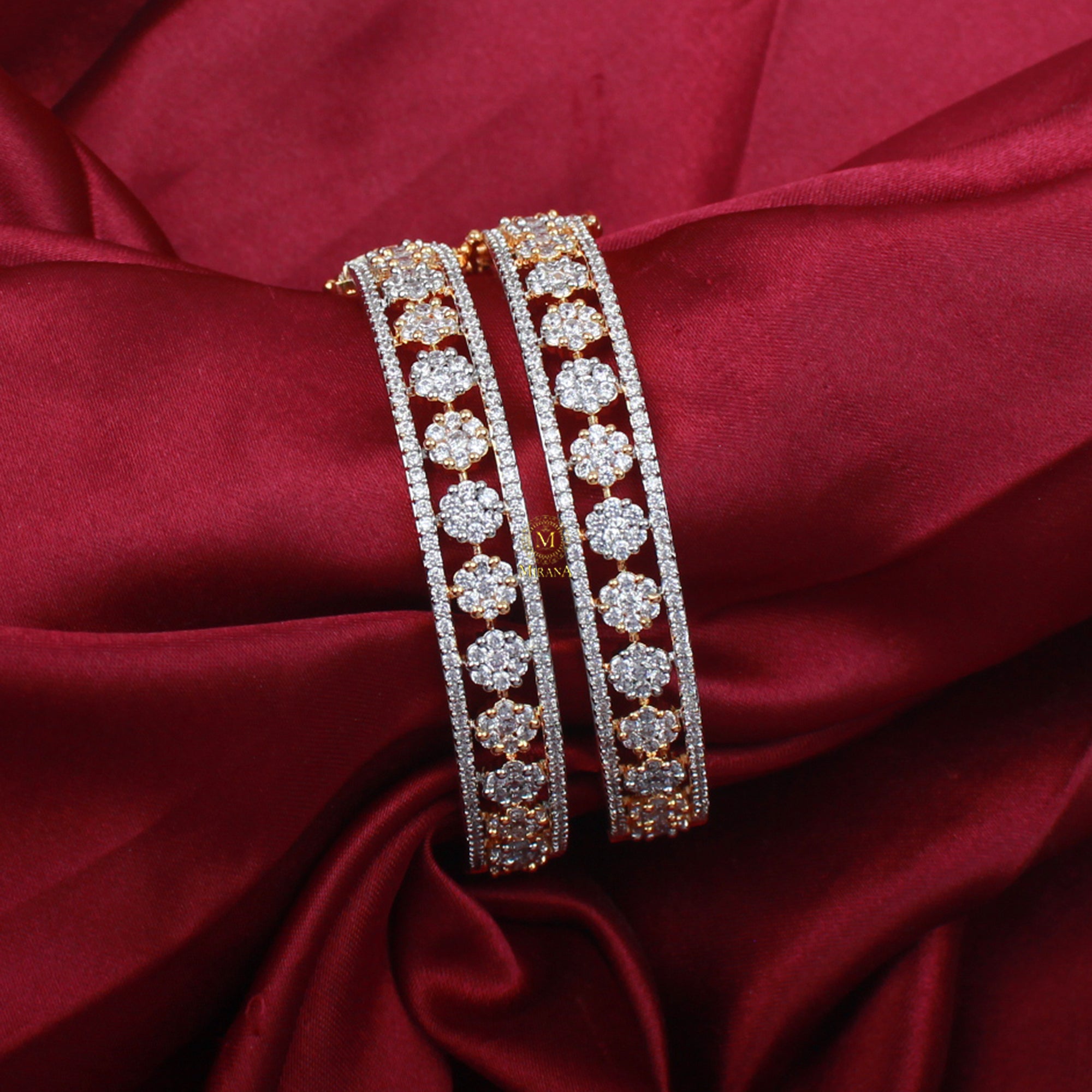 Hazel CZ Designer Bangles