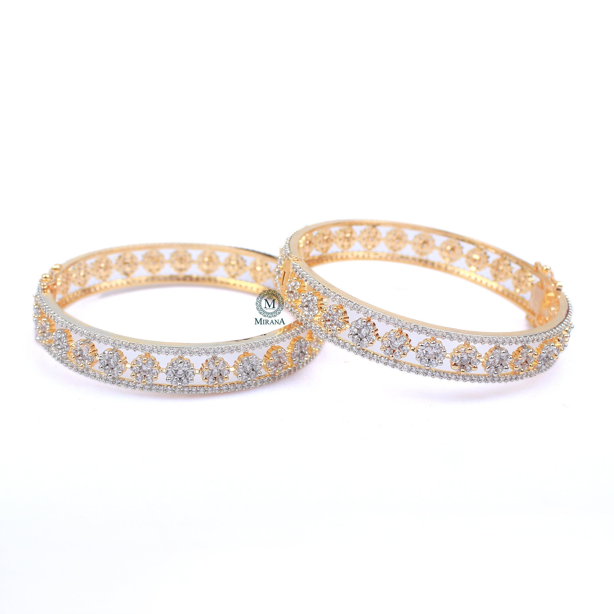 Hazel CZ Designer Bangles