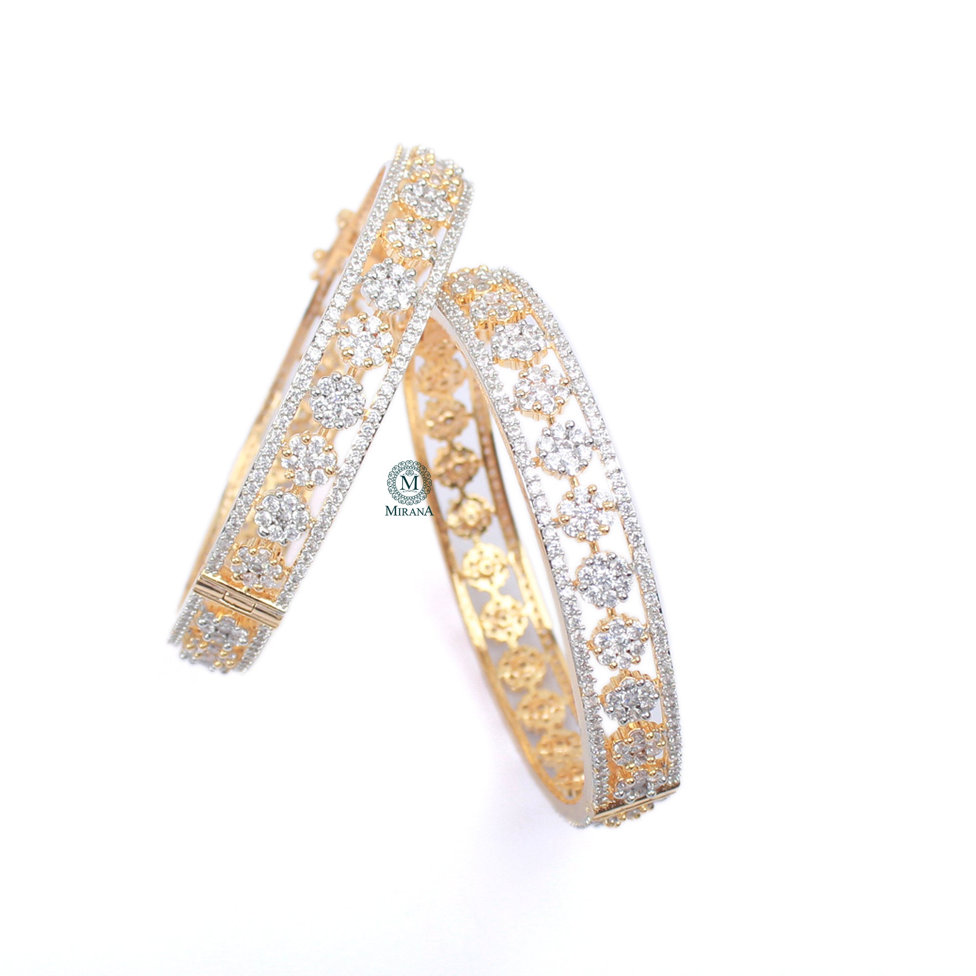 Hazel CZ Designer Bangles